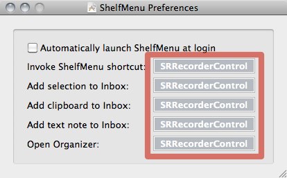 ShelfMenu Preferences